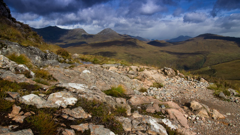 Blick vom höchsten Punkt des West Highland Ways