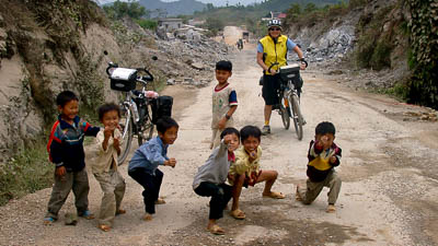Kinder im Norden von Vietnam