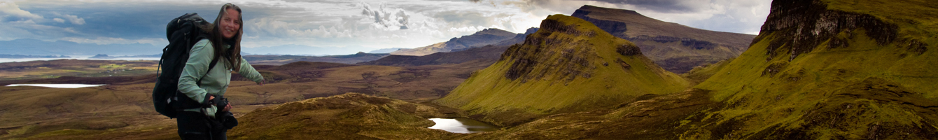 Beate Steger auf Skye in den schottischen Highlands