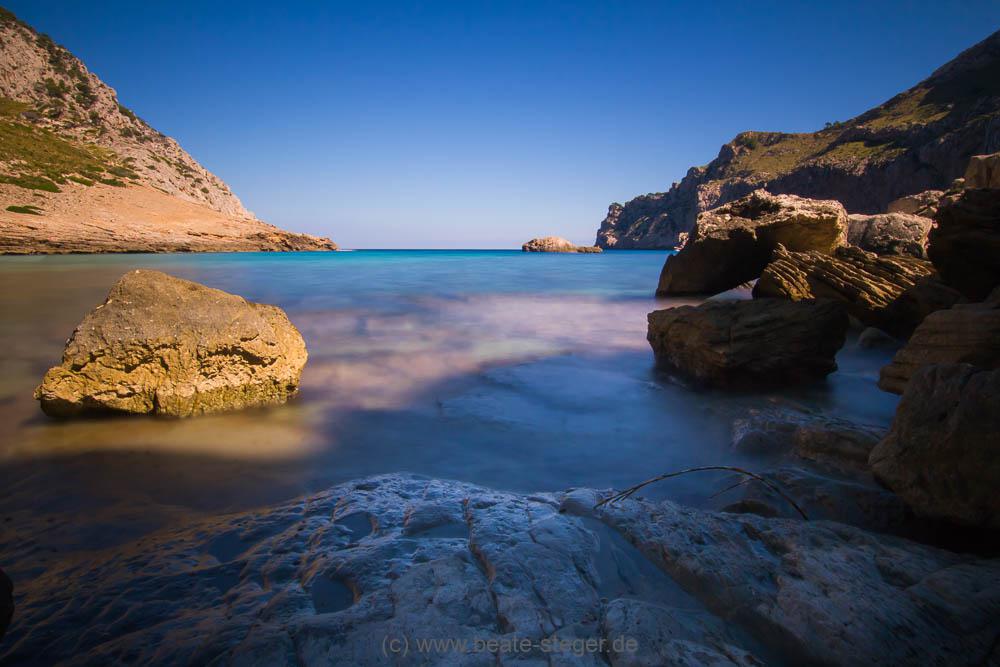 Cala Figuera, die Feigenbucht, auf der Halbinsel Formentor auf Mallorca