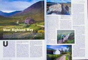 Ausschnitt des Artikels von Beate Steger übers Wandern in Schottland