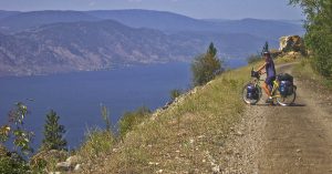 Der Kettle Valley Railway wird im Sommer von Radlern und Wanderern genutzt, im Winter kann man hier mit dem Snowmobil unterwegs sein