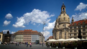 Dresden mit Neumarkt und Frauenkirche 