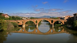 Brücke in Puente la Reina, Camino Francés 