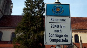 Wegzeichen am Konstanzer Münster 