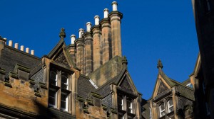 Georgianische Schornsteine in Edinburgh 