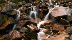 Wasserfall auf dem Ben Nevis 