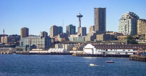 Skyline von Seattle mit Space Needle