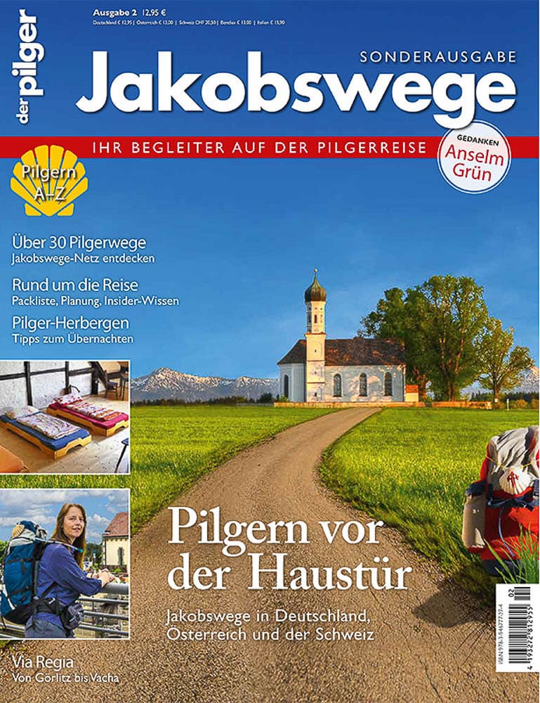 Cover des neuen Sonderhefts über deutschsprachige Jakobswege