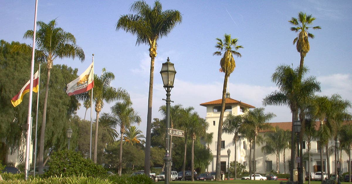 Straßenbild in Santa Barbara, Kalifornien