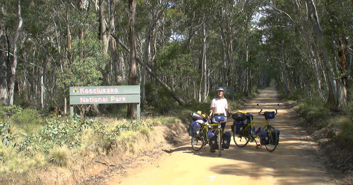 Radeln im Kosciuszko-Nationalpark in Australien