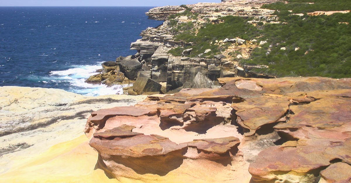 Küstenlandschaft bei Royal Nationalpark, ein Steinwurf von Sydney entfernt, Australien