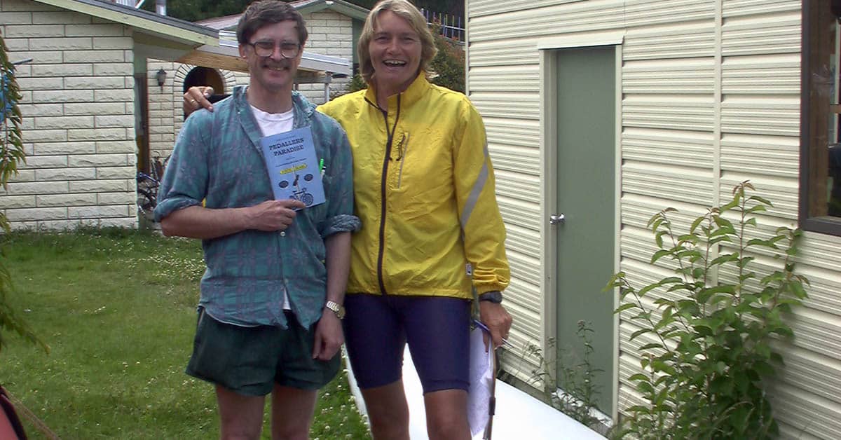 "World famous author" Nigel mit Carol, Südinsel Neuseeland